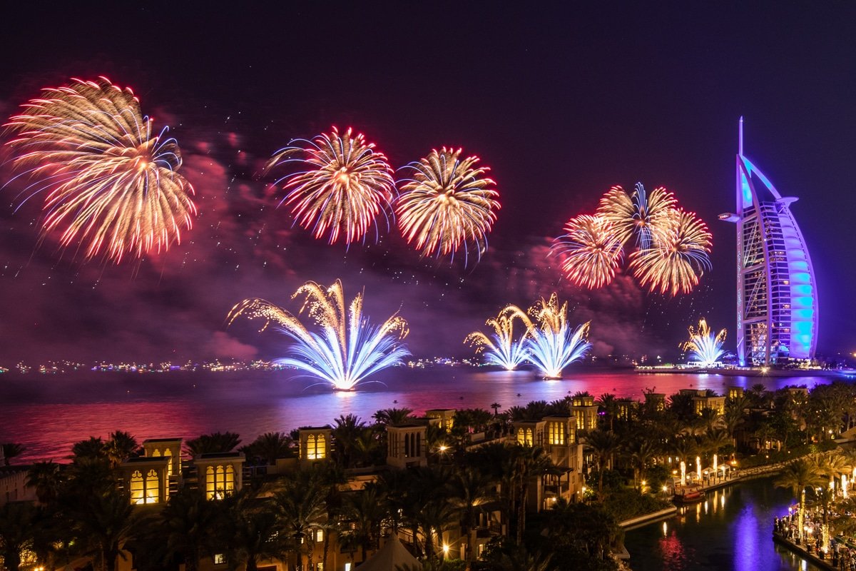 UAE's Spectacular New Year's Eve Ras Al Khaimah Fireworks and Drone