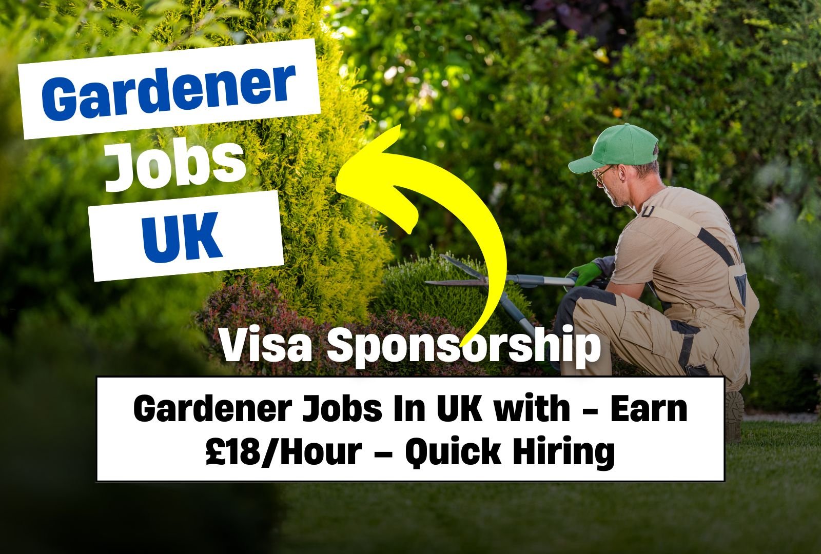 Gardener Jobs In UK with Visa Sponsorship, Earn £18/Hour – Quick Hiring