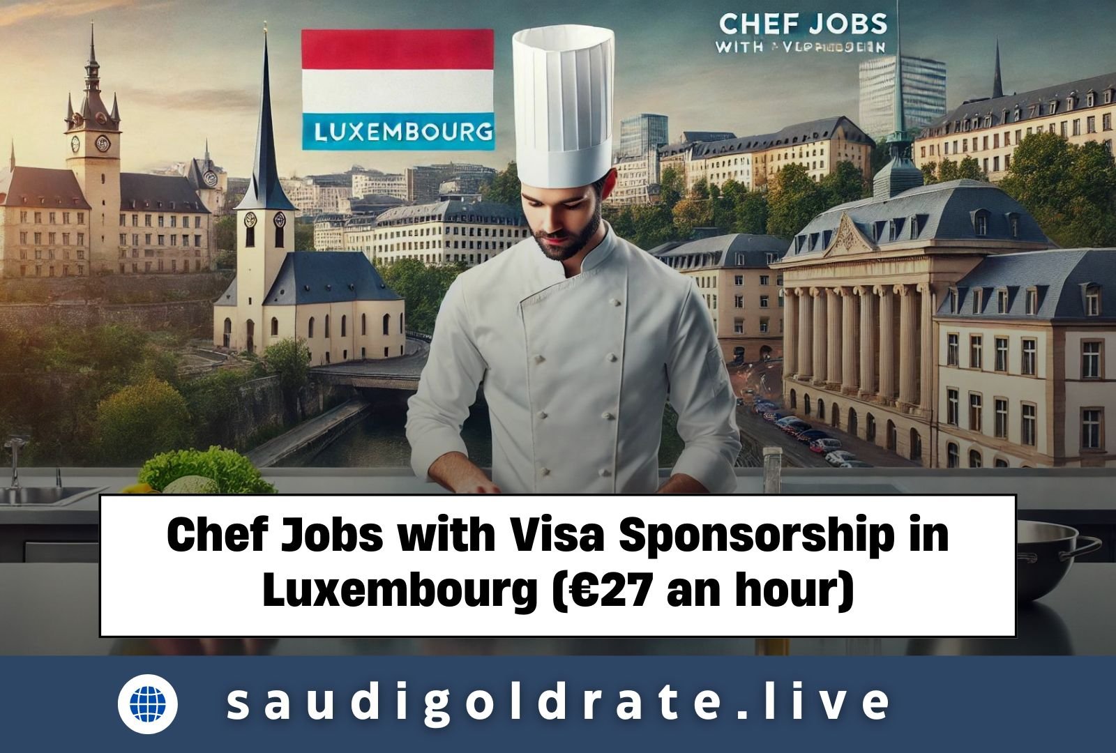 Chef Jobs with Visa Sponsorship in Luxembourg (€27 an hour)