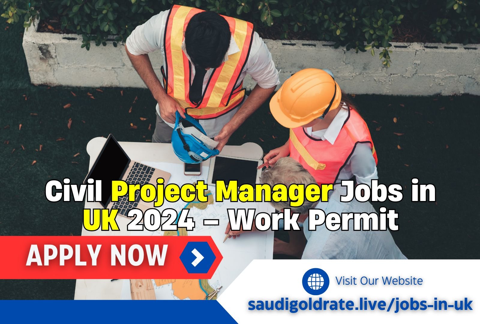 Civil Project Manager Jobs in UK 2024 – Work Permit