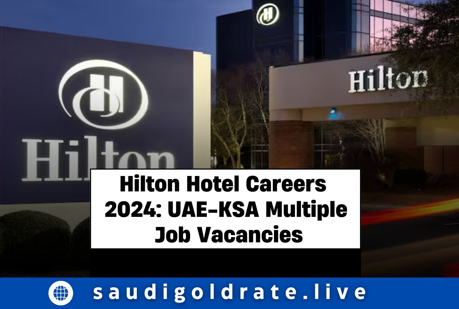 Hilton Hotel Careers 2024: UAE-KSA Multiple Job Vacancies