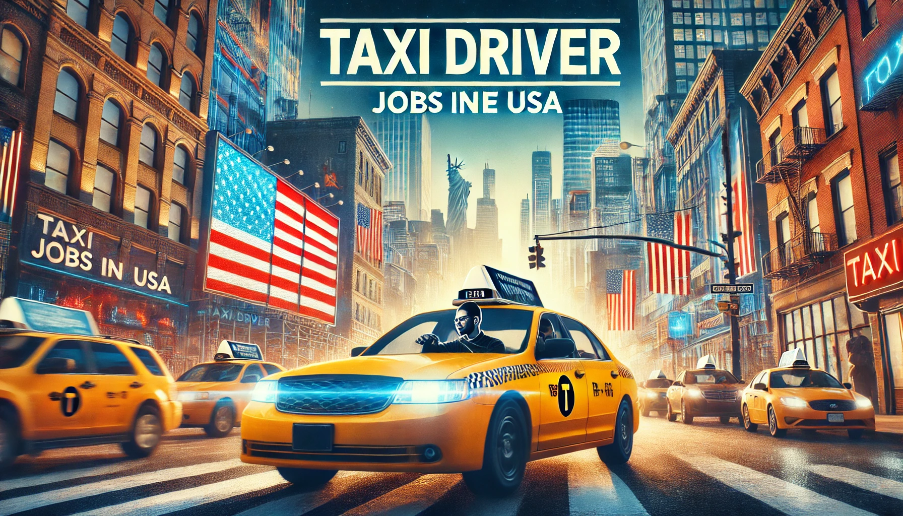 Taxi Driver Jobs in USA For Foreigners with Visa Sponsorship