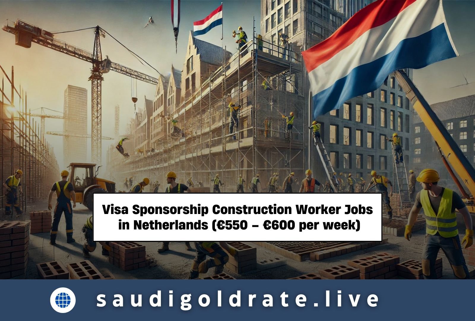 Visa Sponsorship Construction Worker Jobs in Netherlands (€550 – €600 per week)