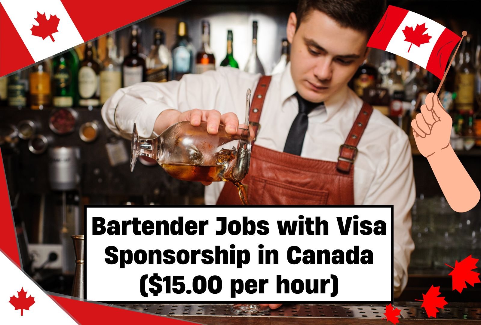 Bartender Jobs with Visa Sponsorship in Canada ($15.00 per hour)