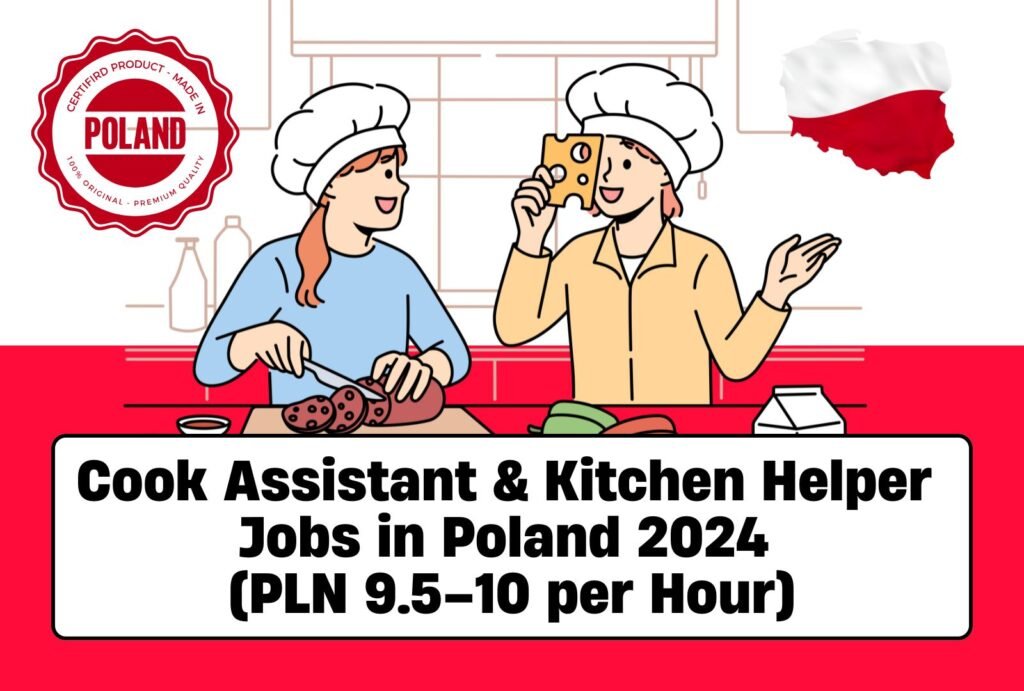 Cook Assistant & Kitchen Helper Jobs in Poland 2024 (PLN 9.5–10 per Hour)