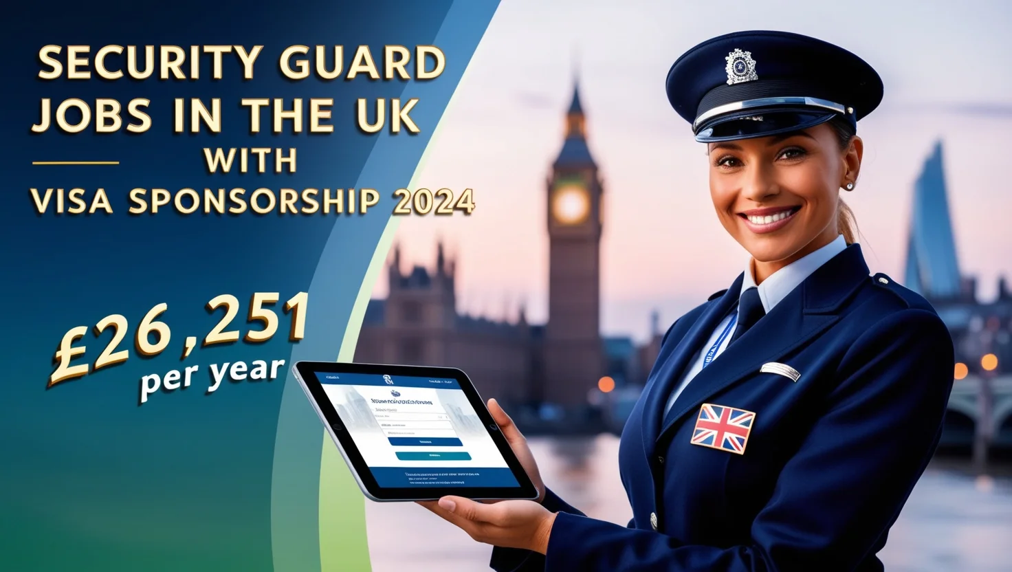 Security Guard Jobs in the UK with Visa Sponsorship 2024 (£26,251 Per Year)