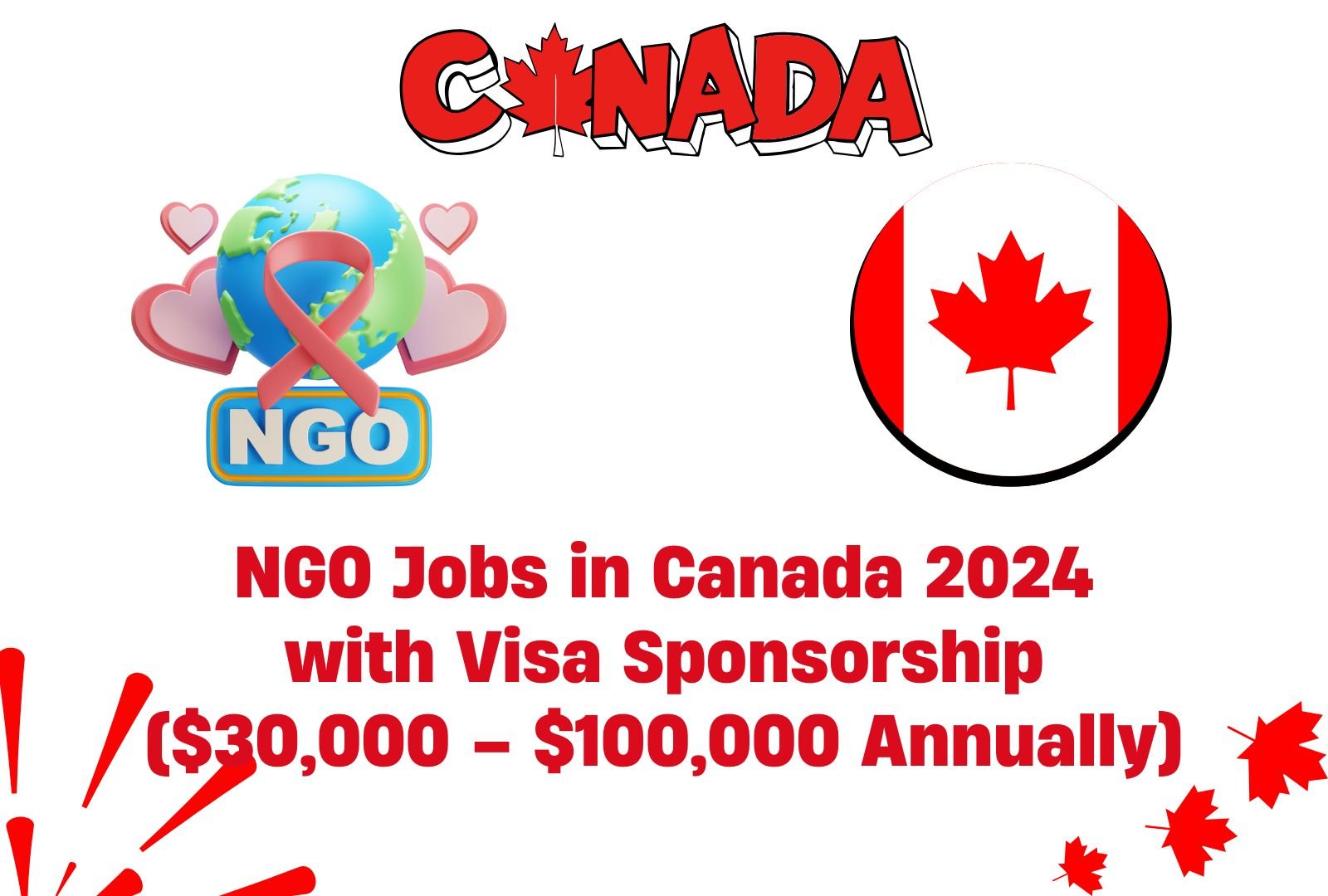 NGO Jobs in Canada 2024 with Visa Sponsorship ($30,000 – $100,000 Annually)