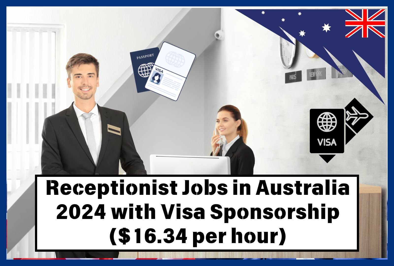 Receptionist Jobs in Australia 2024 with Visa Sponsorship ($16.34 per hour)