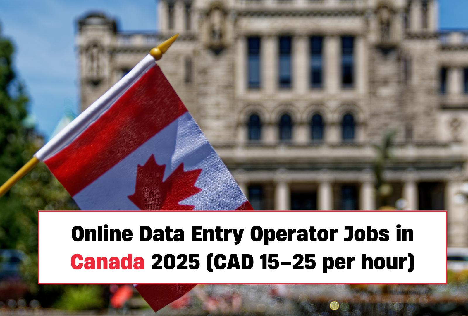 Online Data Entry Operator Jobs in Canada 2025 (CAD 15–25 per hour) – Apply Now