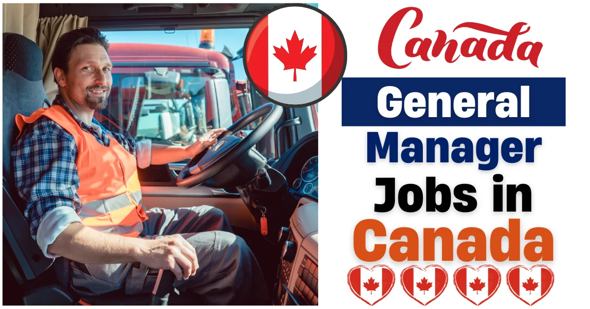 Canada General Manager Jobs for Trucking Company 2025